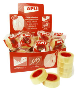 Cinta adhesiva transparent APLI 19 mm x 33 m