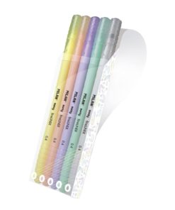 Estoig 5 retoladors fineliner sèrie pastel