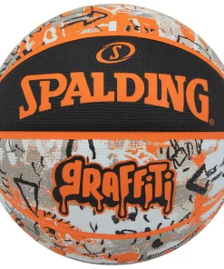 SPALDING BASKETBALL RUBBER GRAFFITI ORANGE SZ5
